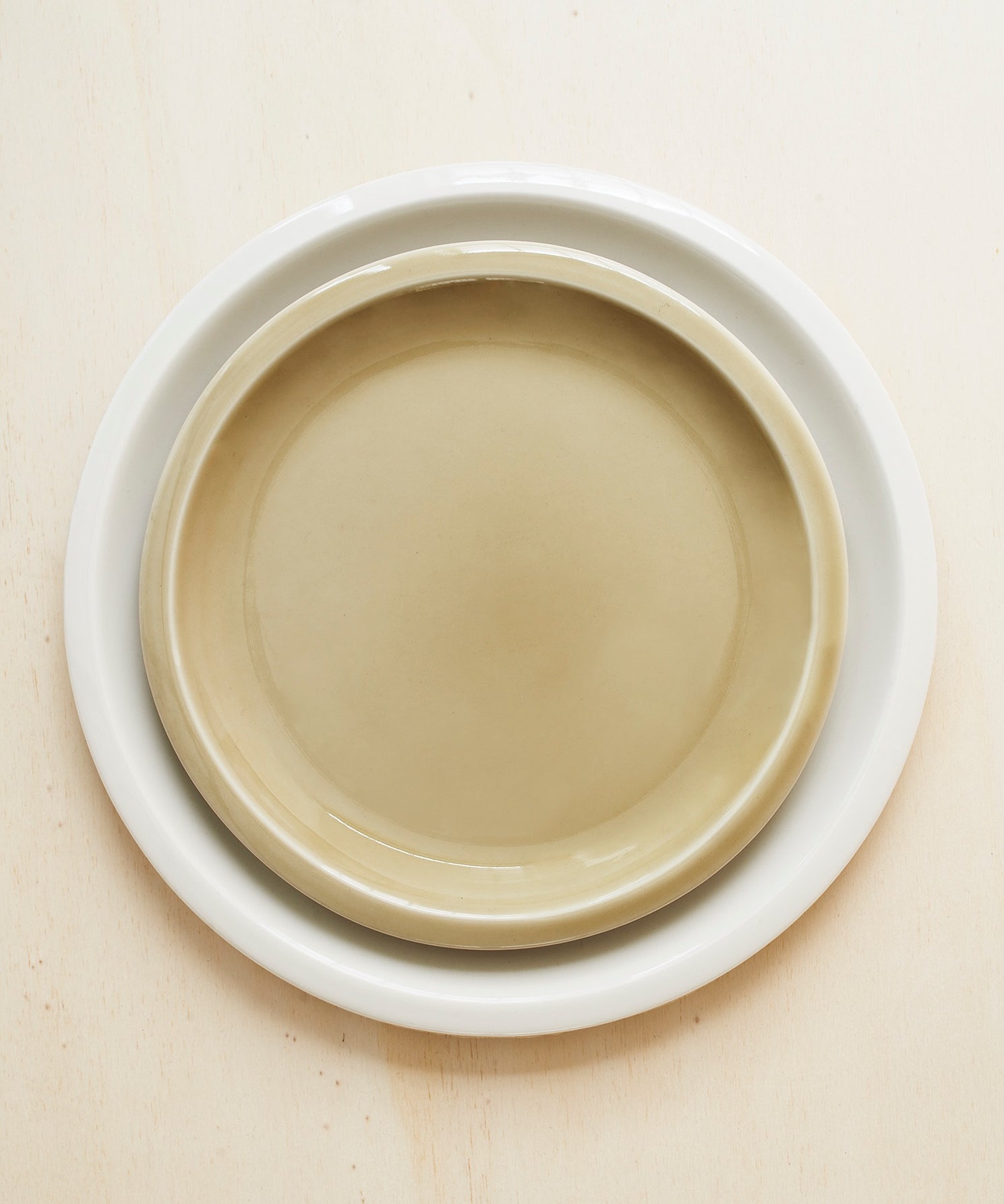 assiette plate craie-Jars Céramistes