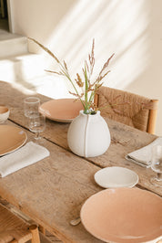assiette plate pêche blanche-Jars Céramistes