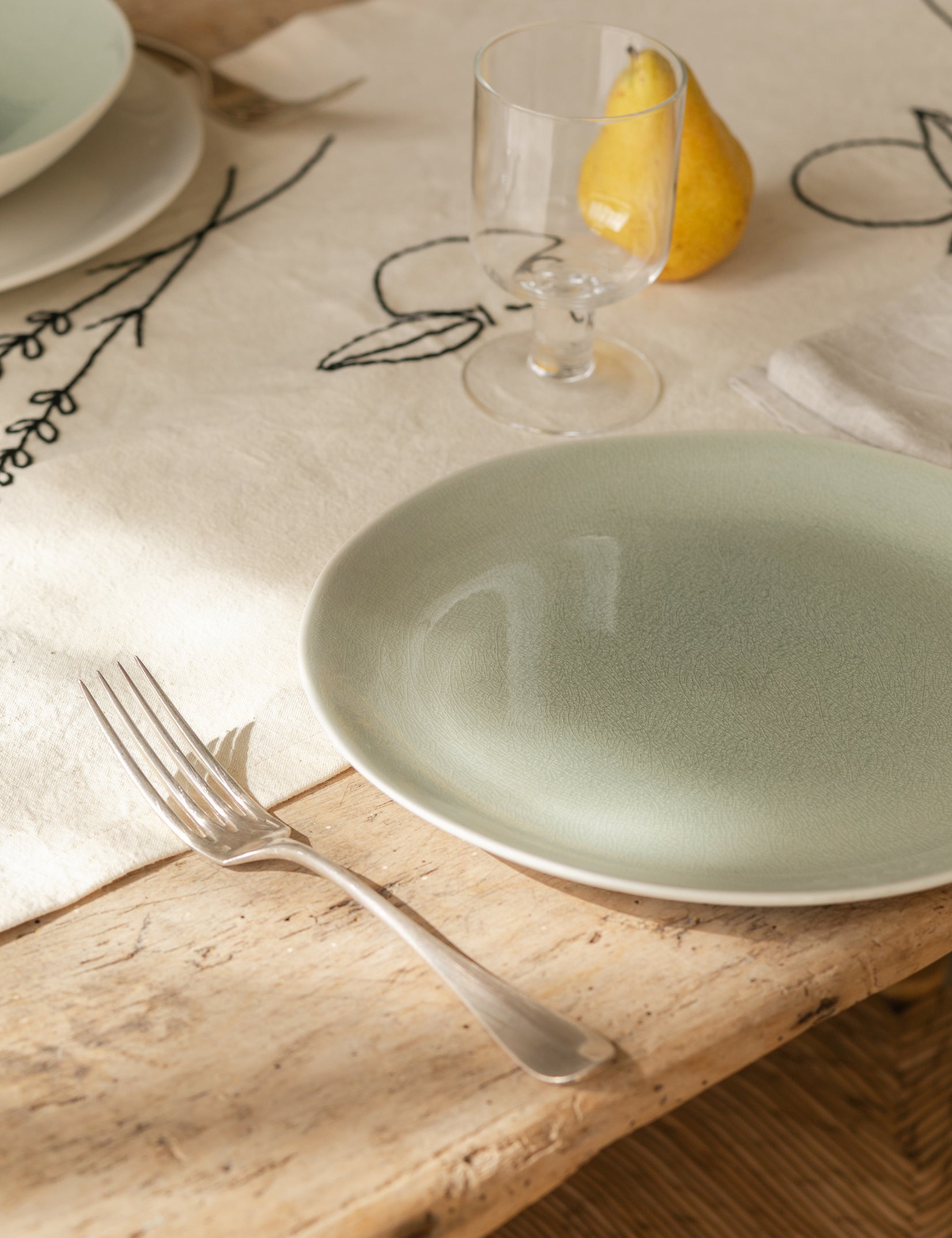 assiette plate cachemire-Jars Céramistes