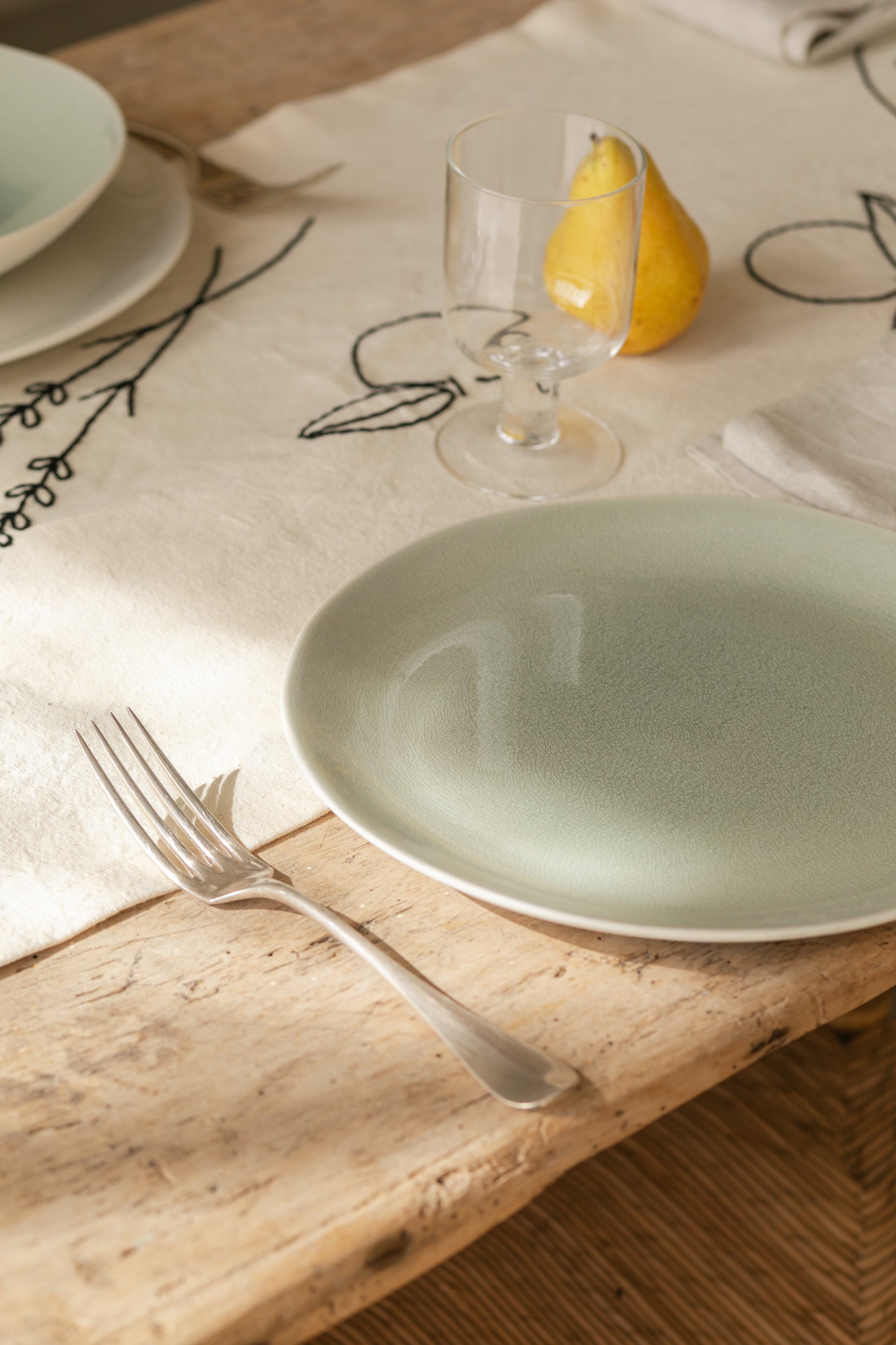 assiette plate cachemire-Jars Céramistes