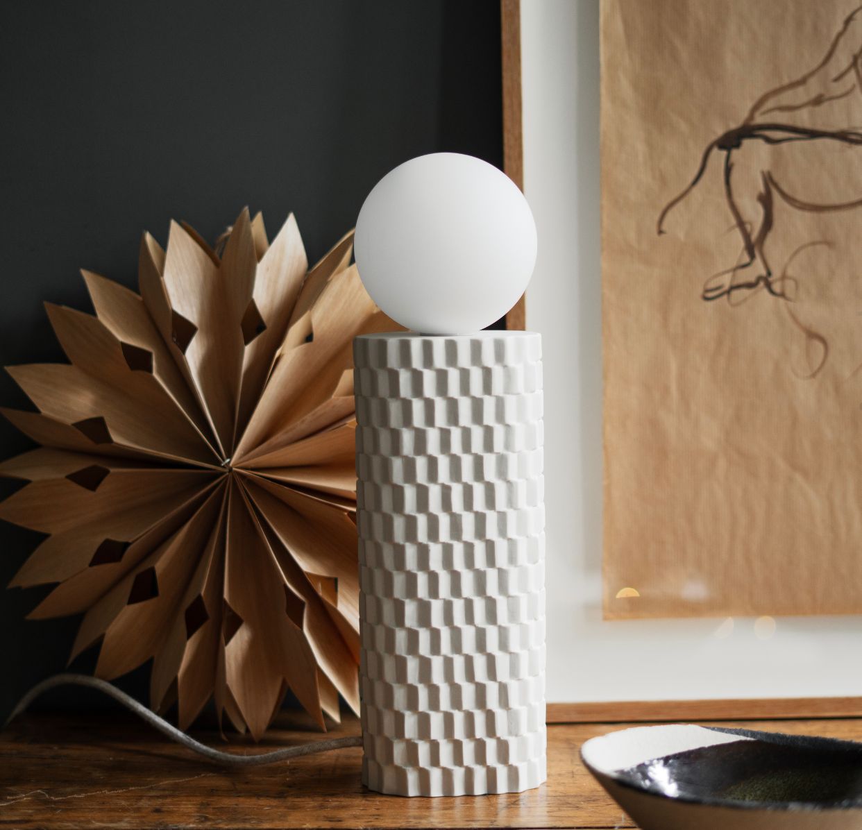 lampe l coquillage-Jars Céramistes