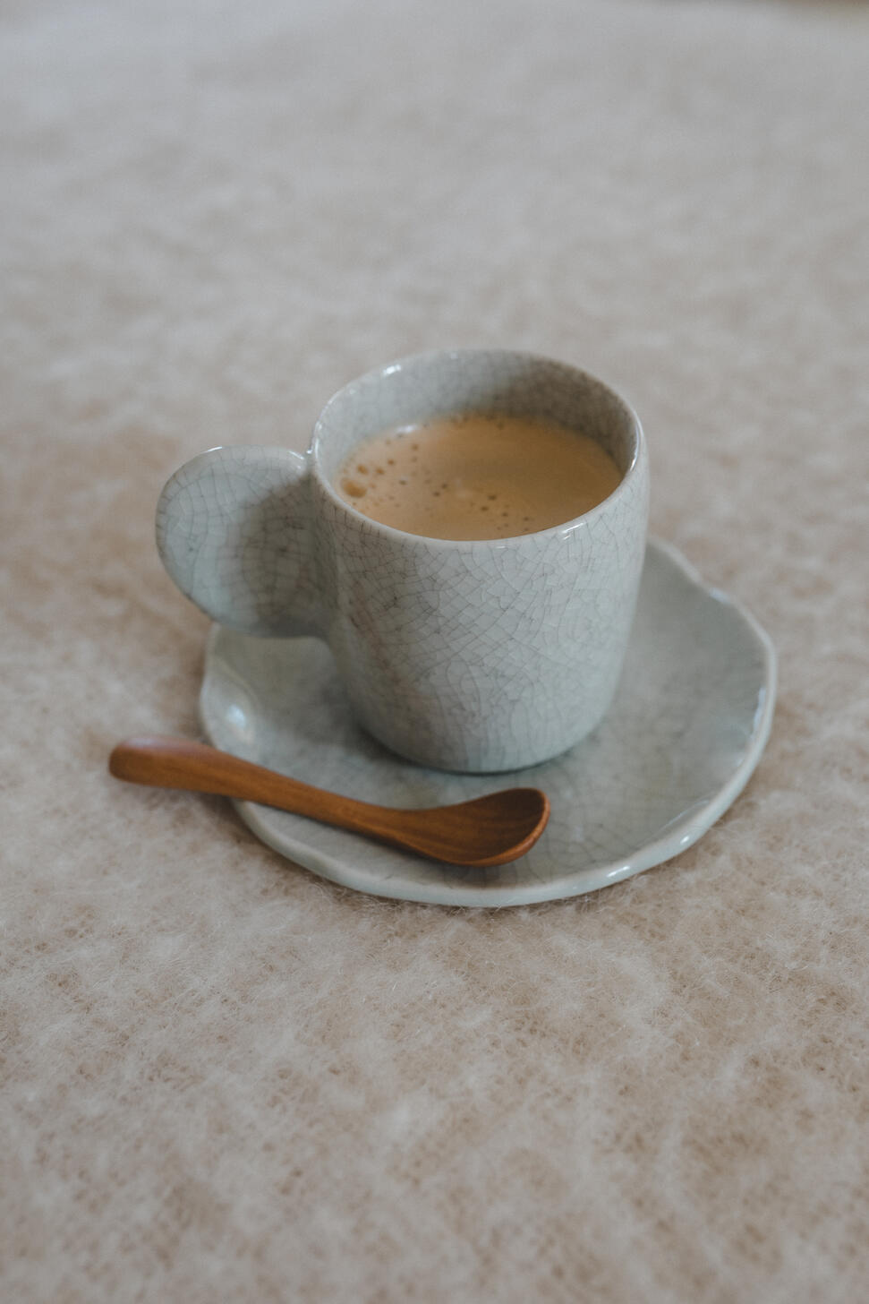 sous tasse s céladon-Jars Céramistes