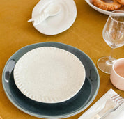 assiette à dessert quartz craquelé-Jars Céramistes