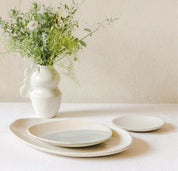 assiette plate vert-Jars Céramistes