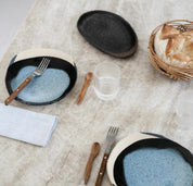 plat ovale s kémuri-Jars Céramistes