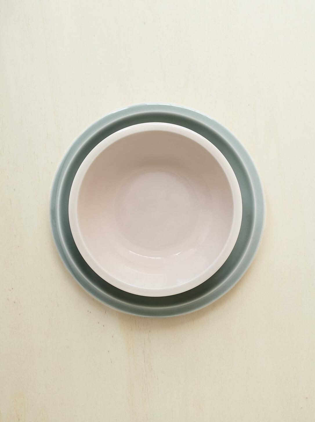 assiette plate gris oxyde-Jars Céramistes