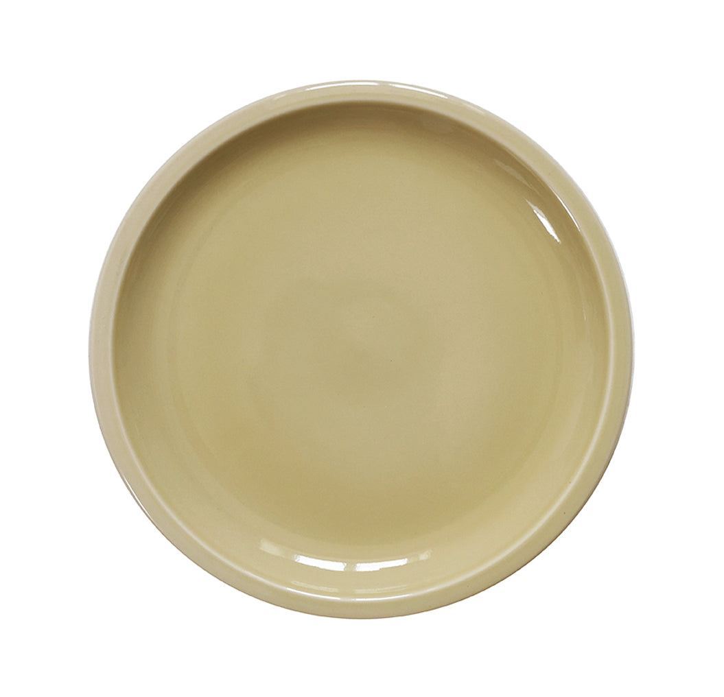 assiette plate vert argile-Jars Céramistes