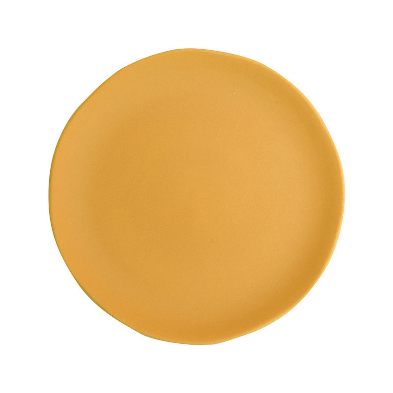 assiette plate curcuma-Jars Céramistes