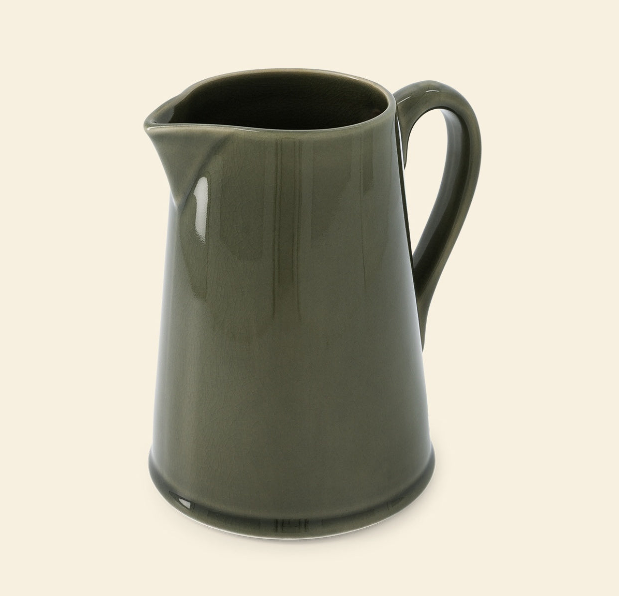 Jars x Tomète - pichet vert olive-Jars Céramistes
