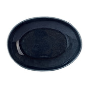plat ovale bleu nuit-Jars Céramistes