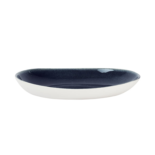 plat ovale bleu nuit-Jars Céramistes