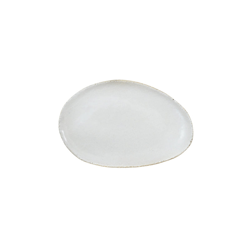 plat ovale s blanc-Jars Céramistes