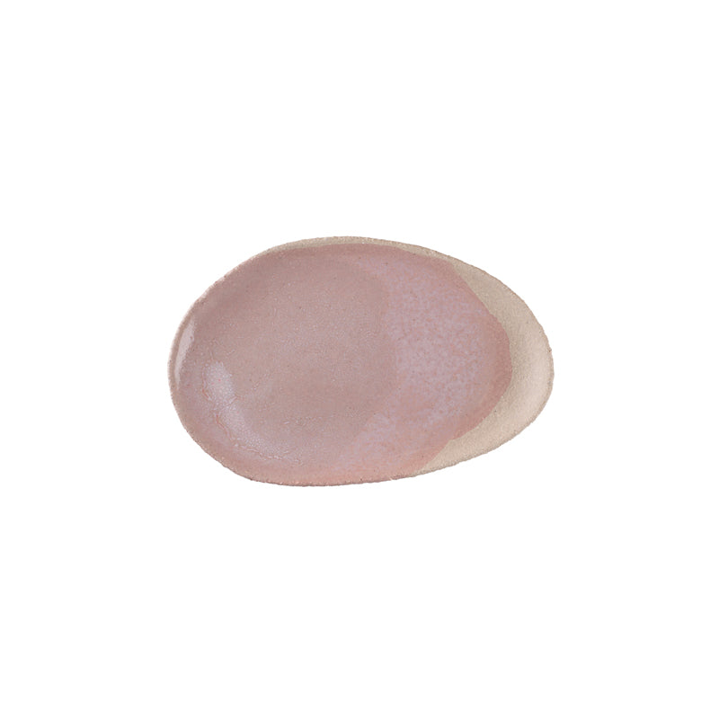 plat ovale s rose-Jars Céramistes