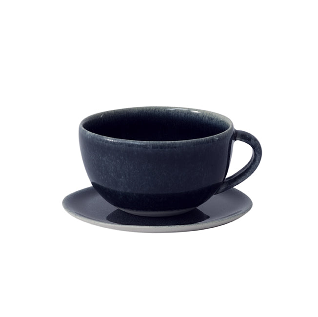 tasse & sous-tasse thé bleu nuit