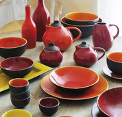 pasta plate cerise