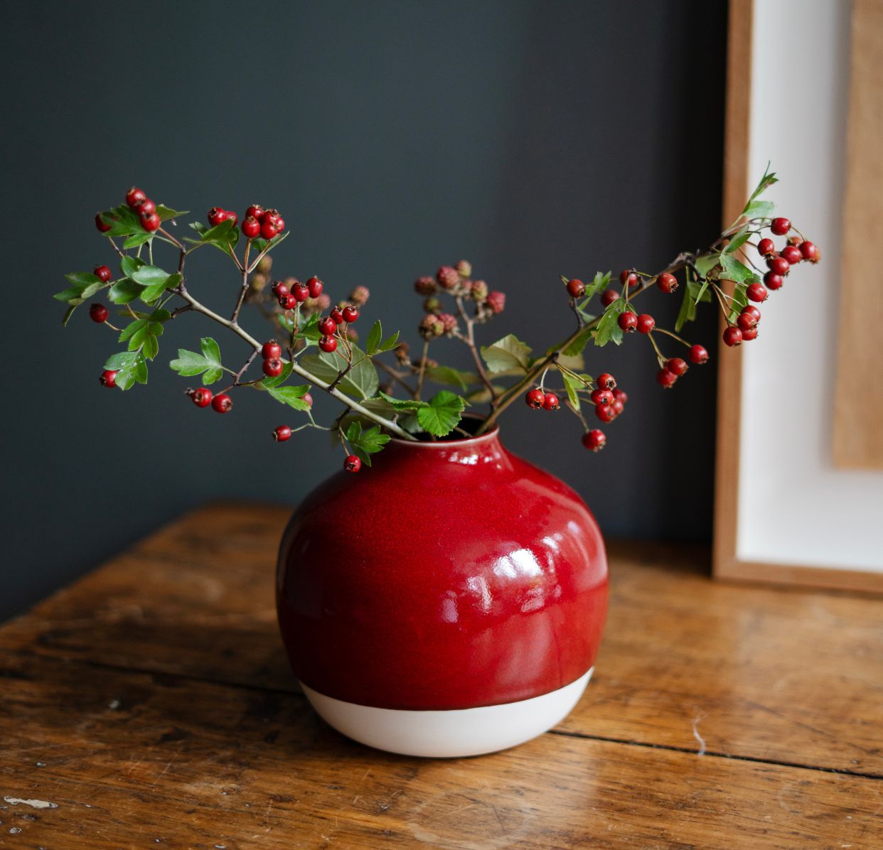 vase nèfle cerise-Jars Céramistes