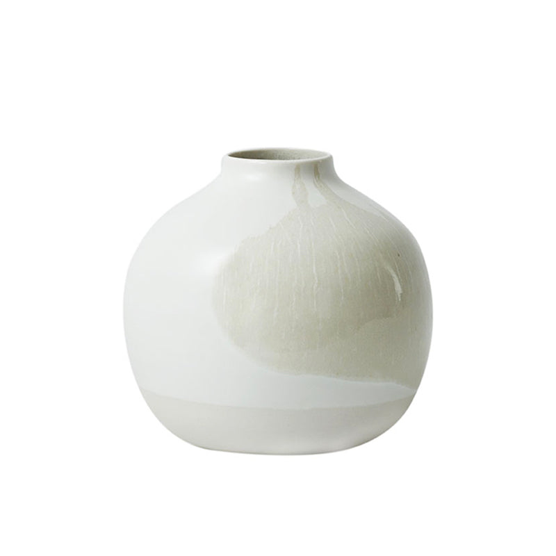 vase nèfle blanc à la cendre-Jars Céramistes